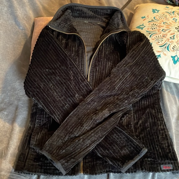 Woolrich black corduroy zip up . Size large - Picture 2 of 5